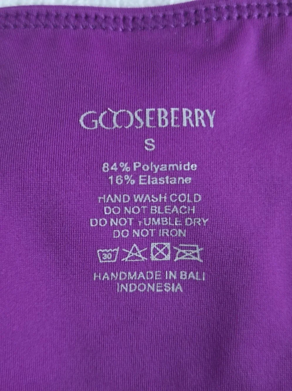 Gooseberry Swim Purple Two-Piece Bikini Women's Size Small - Picture 10 of 11